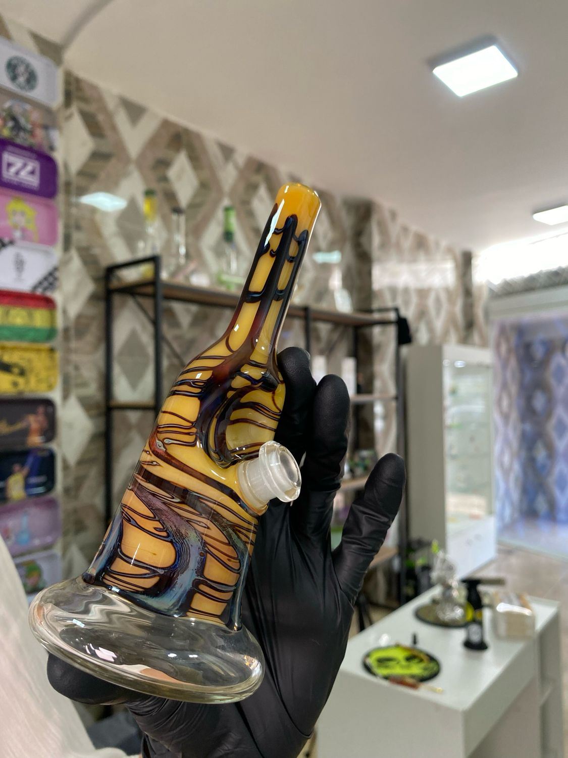 COSTA GLASS SAKI YELLOW BOTTLE