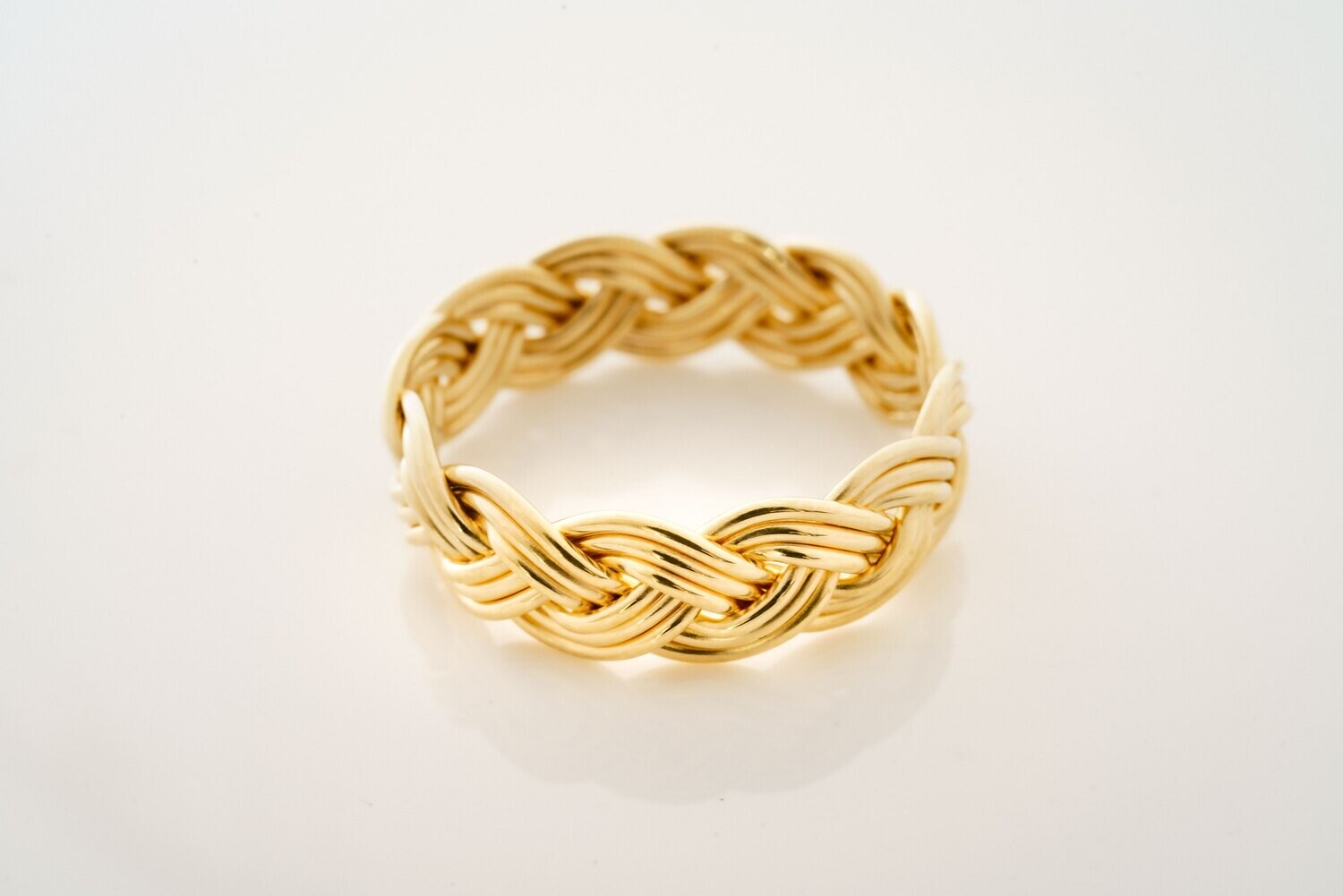 Flechtring 750/-Gold - 3x3 Zopfmuster