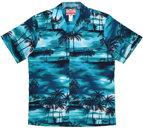 Hawaiian Shirt R-S41-TURQ