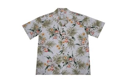 Hawaiian Shirt 824-WHITE