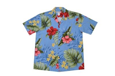 Hawaiian Shirt 826-BLUE