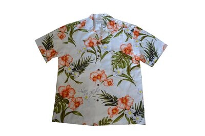 Hawaiian Shirt 829-WHITE
