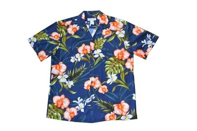 Hawaiian Shirt 829-NAVY