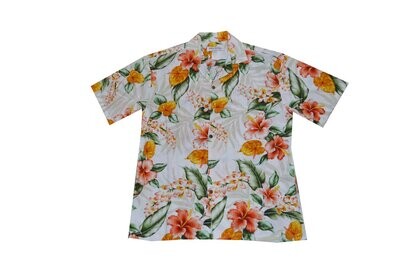 Hawaiian Shirt 830-WHITE