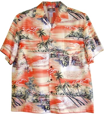 Hawaiian Shirt R-078-ORANGE