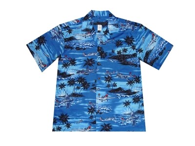 Hawaiian Shirt 429-NAVY