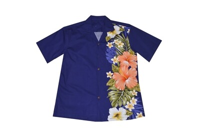 Hawaiian Shirt 538-NAVY