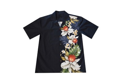 Hawaiian Shirt 515-BLACK