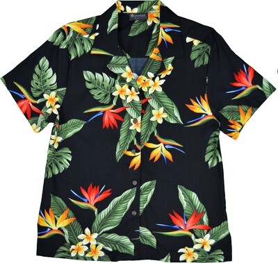 Hawaiian Shirt R-LJT-BLACK