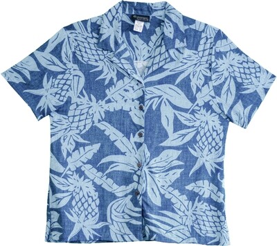 Hawaiian Shirt R-L142-BLUE