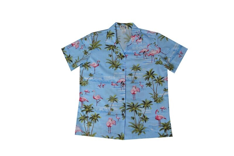 Hawaiian Shirt L406-BLUE