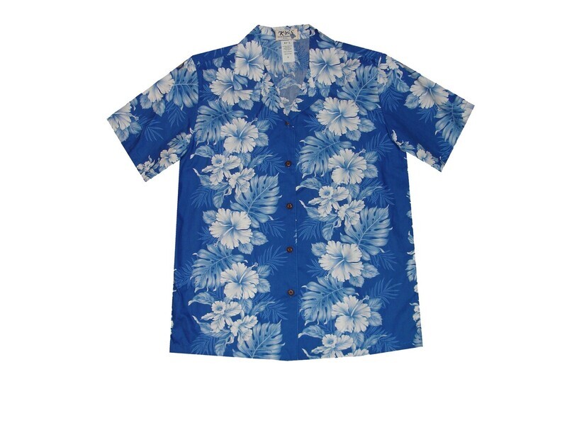 Hawaiian Shirt L434-NAVY