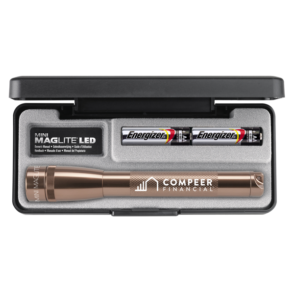 MAGLITE® “AA” MINI LED FLASHLIGHT C-2AALED-COPPER