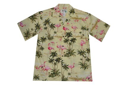 Hawaiian Shirt 406-YELLOW