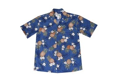 Hawaiian Shirt 410-NAVY