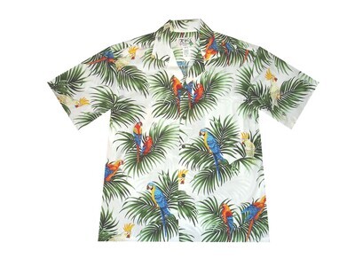 Hawaiian Shirt 422-WHITE