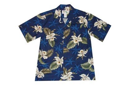 Hawaiian Shirt 413-NAVY