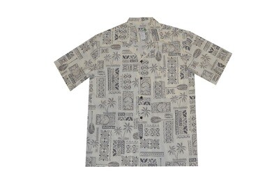 Hawaiian Shirt 510-WHITE