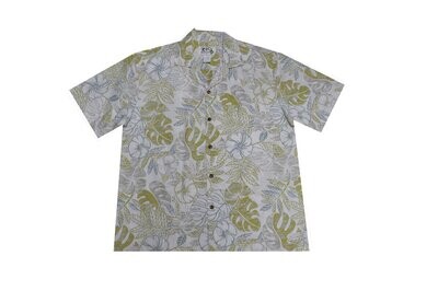 Hawaiian Shirt 523-WHITE