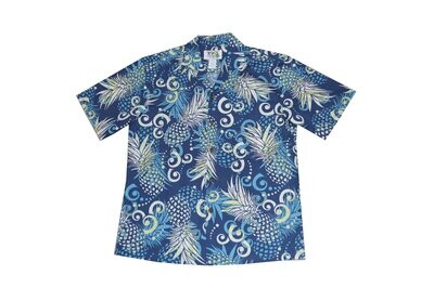 Hawaiian Shirt 524-NAVY
