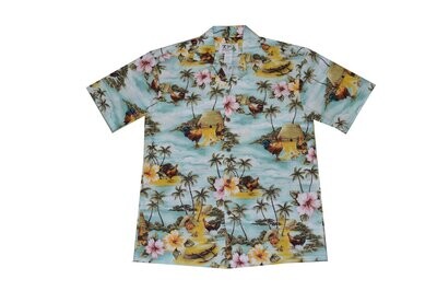 Hawaiian Shirt 525-GREEN