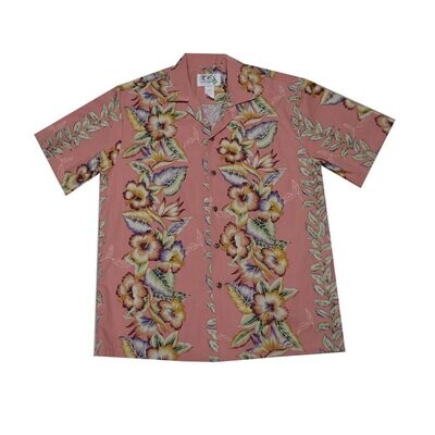 Hawaiian Shirt 535-CORAL