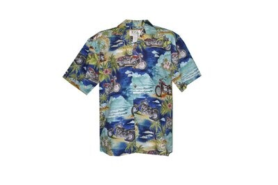 Hawaiian Shirt 542-BLUE