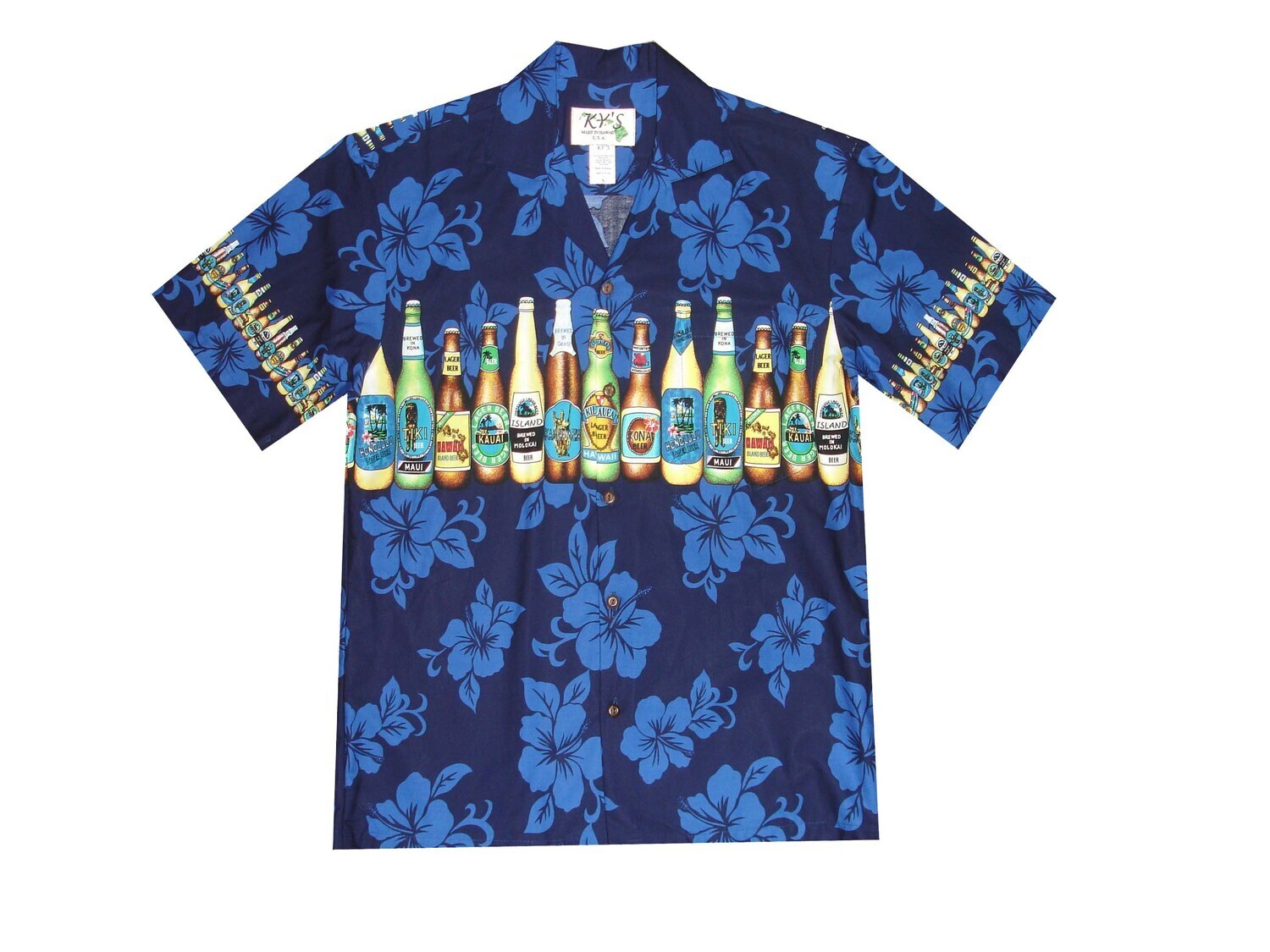 Hawaiian Shirt 360-NAVY