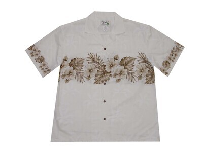 Hawaiian Shirt 412-WHITE