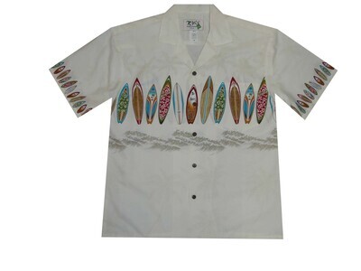 Hawaiian Shirt 415-WHITE