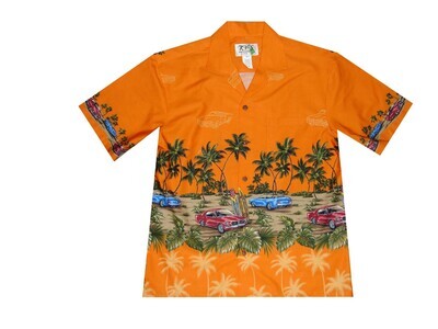 Hawaiian Shirt 418-ORANGE