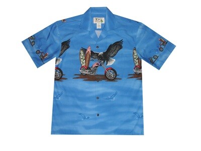 Hawaiian Shirt 446-NAVY