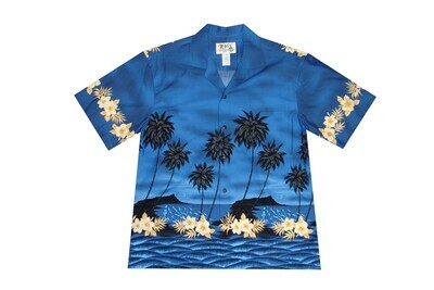 Hawaiian Shirt 428-NAVY
