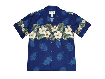Hawaiian Shirt 430-NAVY