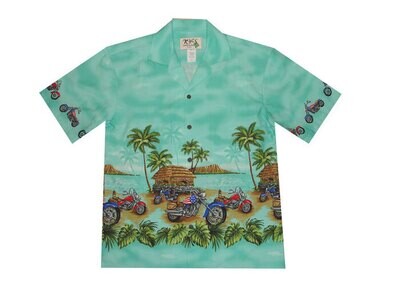 Hawaiian Shirt 445-GREEN