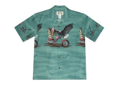 Hawaiian Shirt 446-GREEN