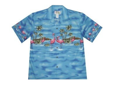 Hawaiian Shirt 447-NAVY
