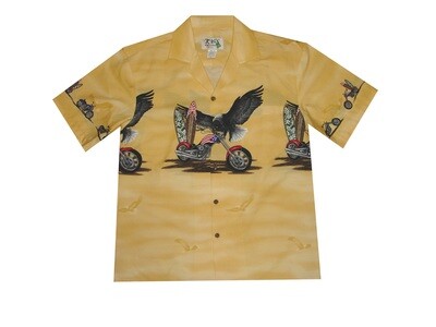 Hawaiian Shirt 446-YELLOW