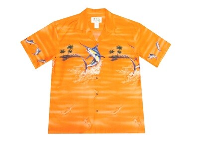 Hawaiian Shirt 448-ORANGE