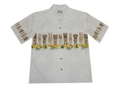Hawaiian Shirt 451-WHITE