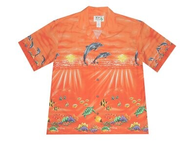 Hawaiian Shirt 452-ORANGE