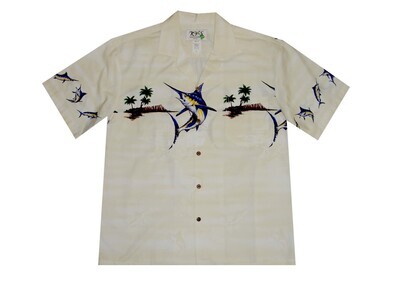 Hawaiian Shirt 448-WHITE