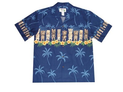 Hawaiian Shirt 451-NAVY