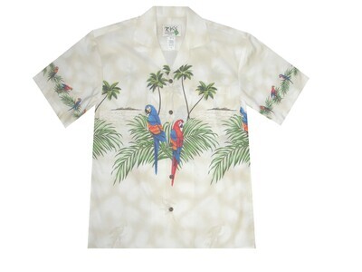 Hawaiian Shirt 453-WHITE