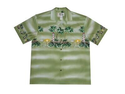 Hawaiian Shirt 507-GREEN