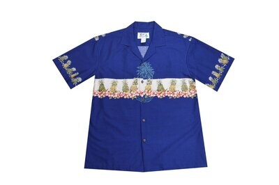 Hawaiian Shirt 520-NAVY