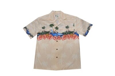 Hawaiian Shirt 522-CREAM