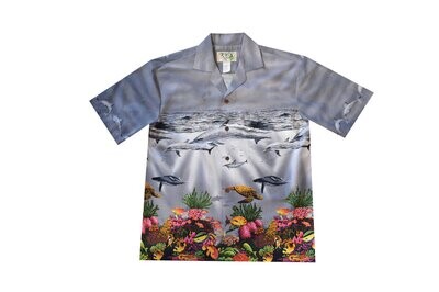 Hawaiian Shirt 514-GRAY