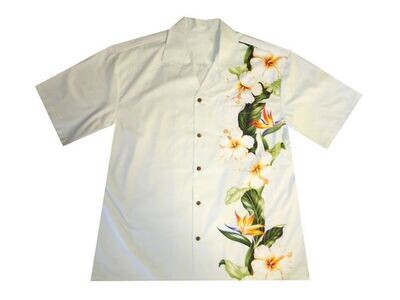 Hawaiian Shirt 437-WHITE