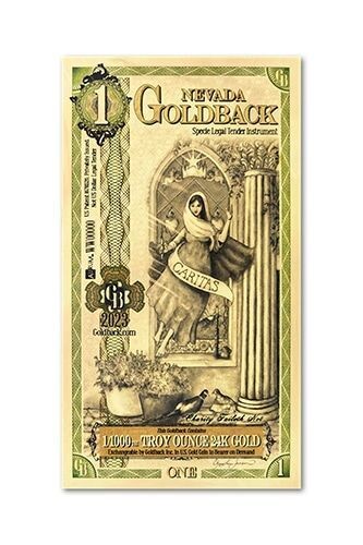 “1” NEVADA GOLDBACK